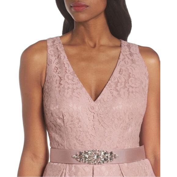 Semi Formal Dress 6 Eliza J Homecoming Gown 6 Cocktail Dress Retro Lace Coquette - Picture 3 of 14